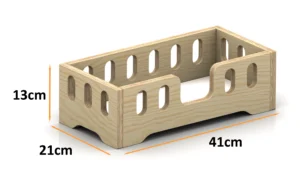 Dimensioni del letto in legno per bambole MINI TILA 2