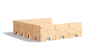 Barrière de lit en contreplaqué de pin en forme de puzzle