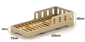 Dimensions du lit en bois pour enfants TILA 6