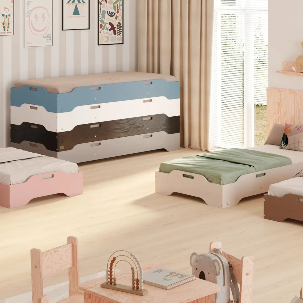 Lit au sol Montessori TILA 8 – multicolore