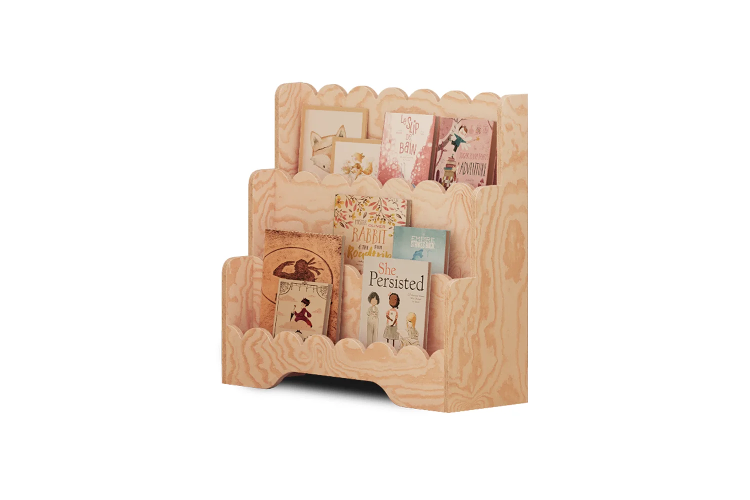 Biblioteca per bambini in legno LULU – ispirazione Montessori