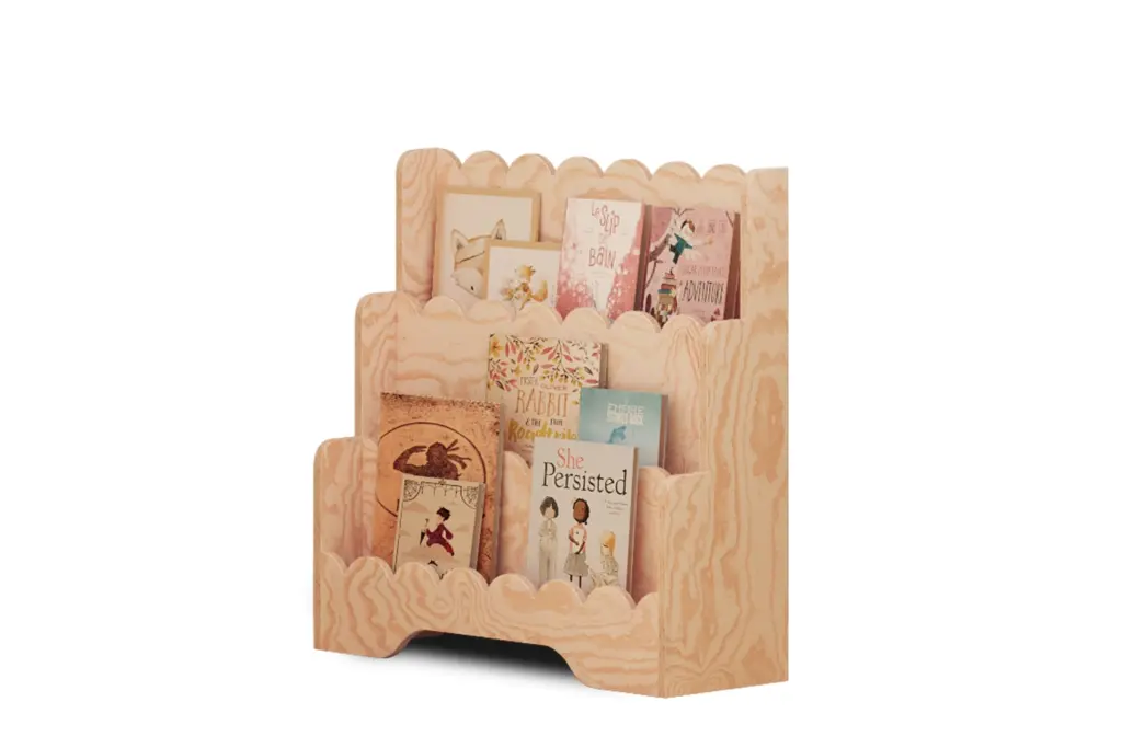 Libreria per bambini in legno naturale LULU – ispirazione Montessori