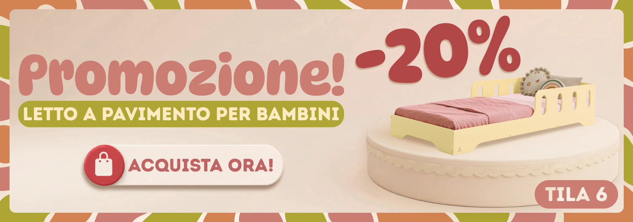 banner promozionale per il letto per bambini Tila 6